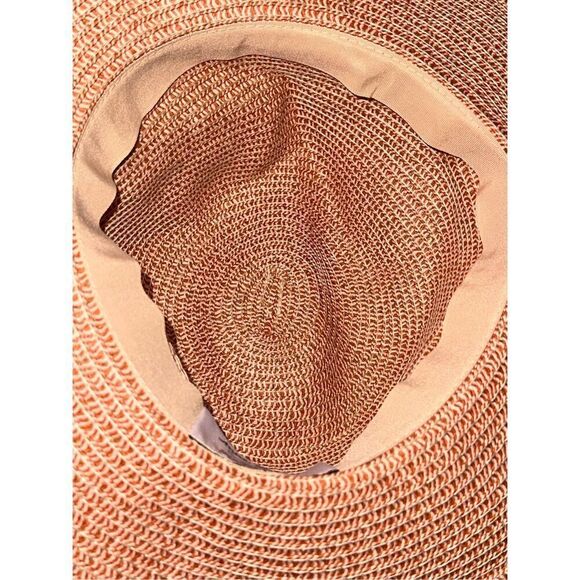 Summer fun Anna & Ava Wide Brim Straw Hat - Combo  Natural Sun Hat Fabric: ladie - Picture 7 of 7
